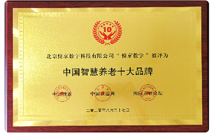 2020中國智慧養(yǎng)老十大品牌